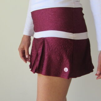 Pollera Milán Labrada Bordeaux